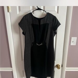 Elegant Black and Gray Dress